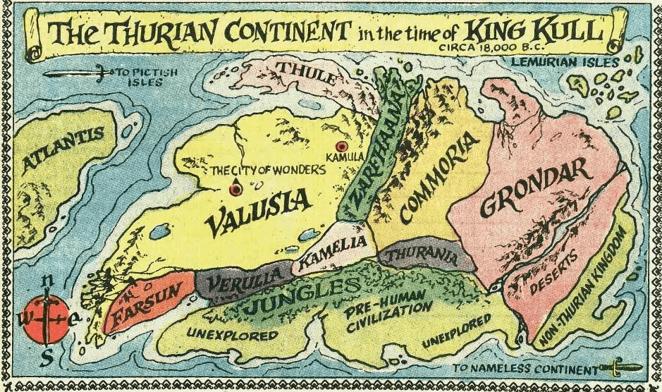 Хайборийская эра карта